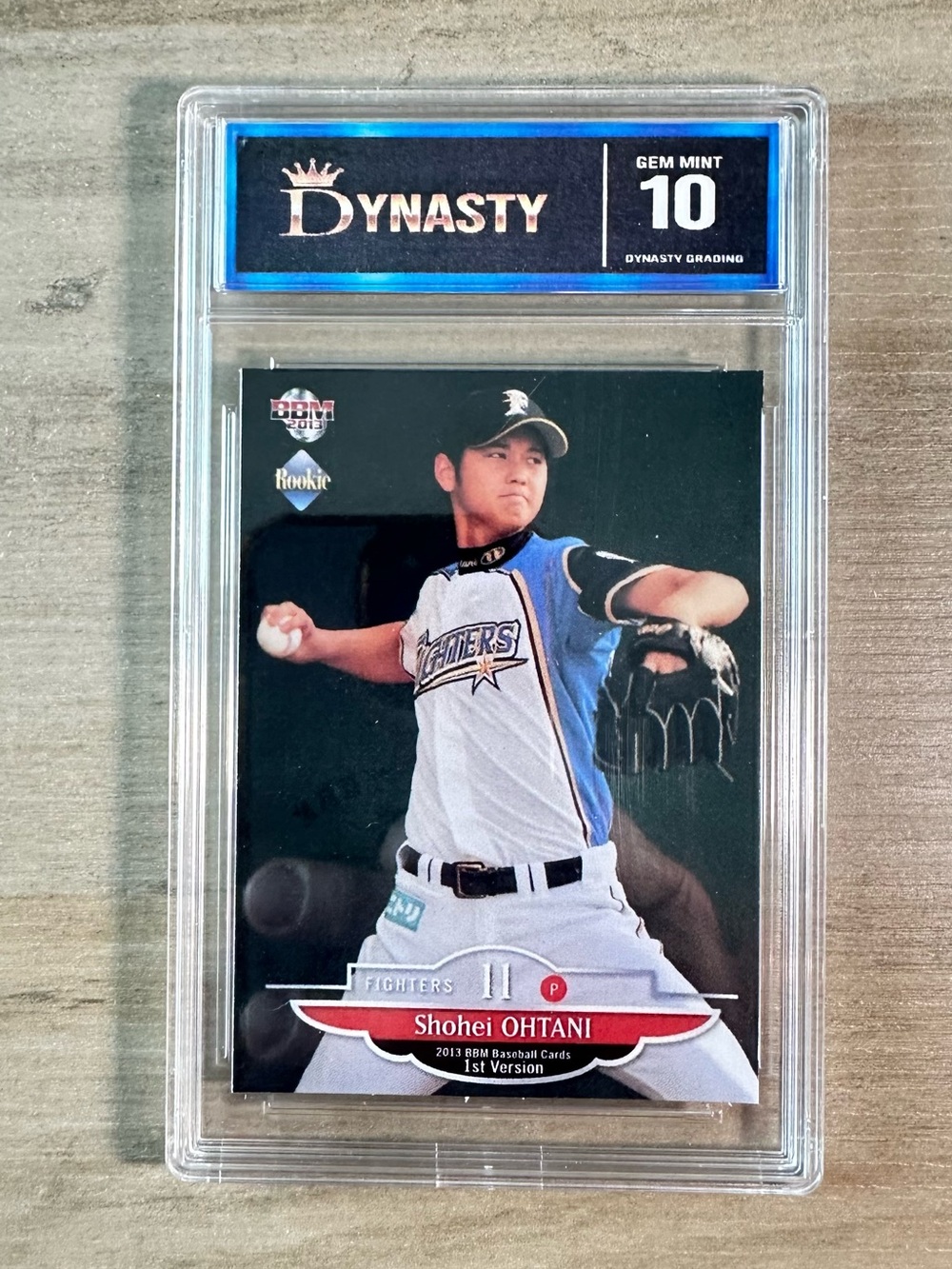 Shohei Ohtani Japanese Rookie 2013/14 BBM Gem Mint 10 Novelty Card.